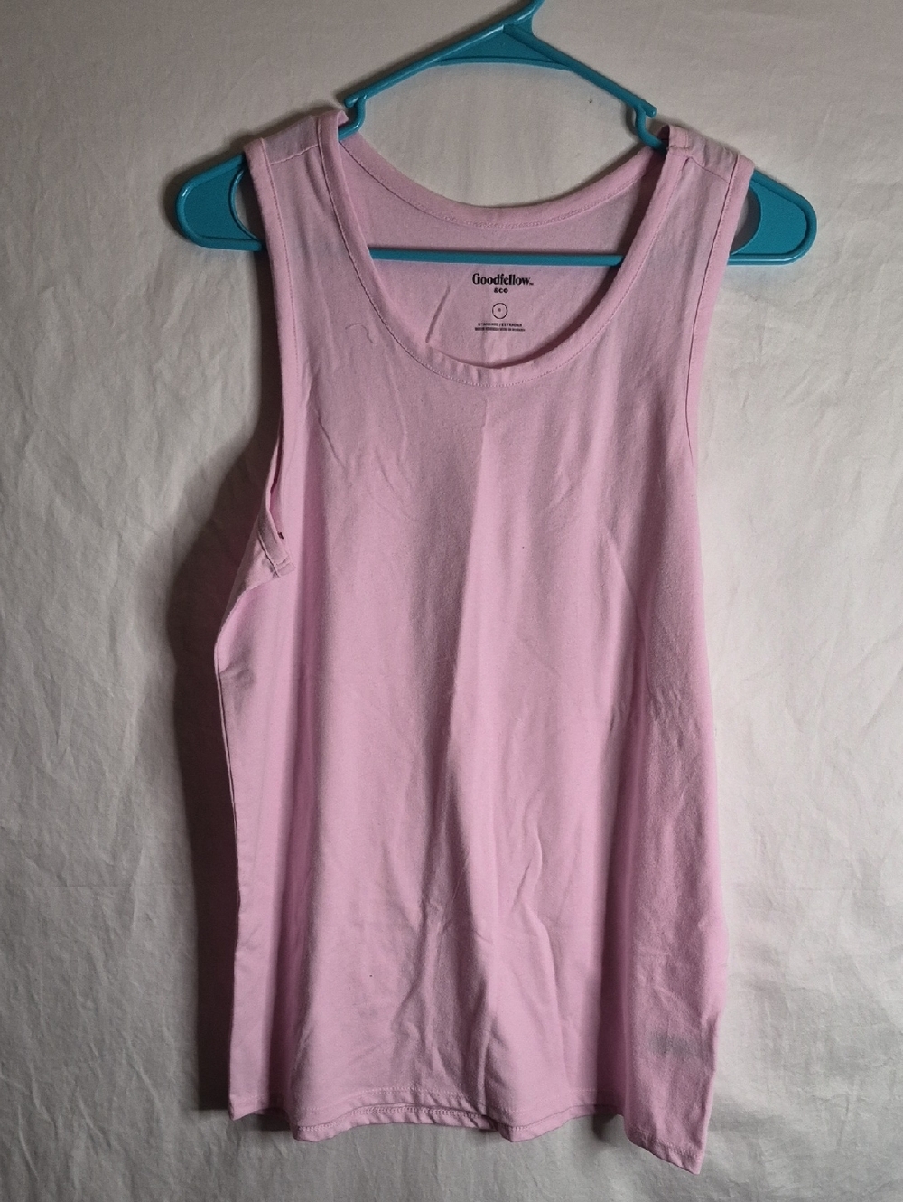 Goodfellow & Co Light Pink Ribbed Scoop Neck Tank Top